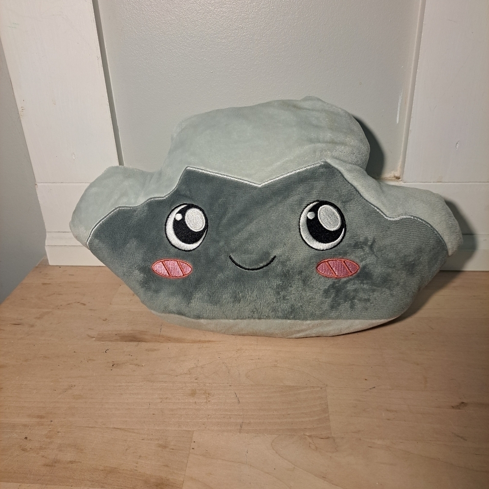 Rocky the Rock Plush Pillow – Cute Smiling Face